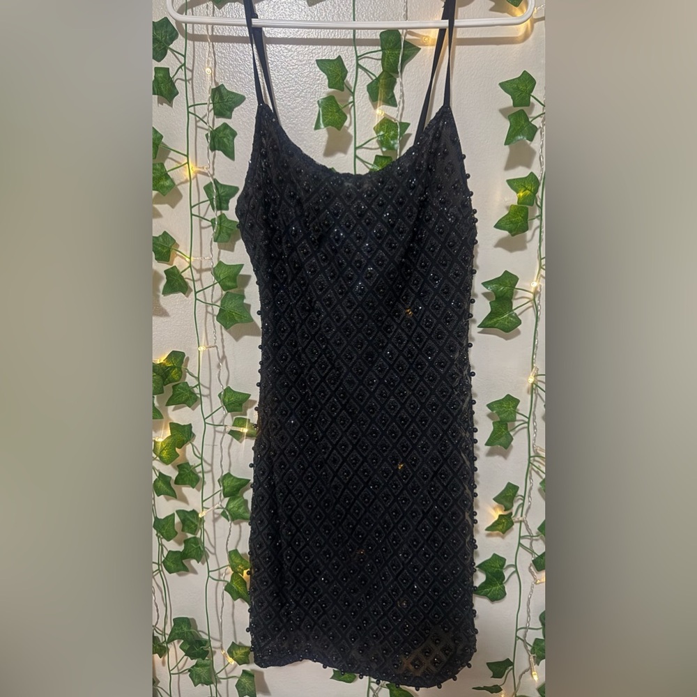 Fashionova bead/sequin mini dress